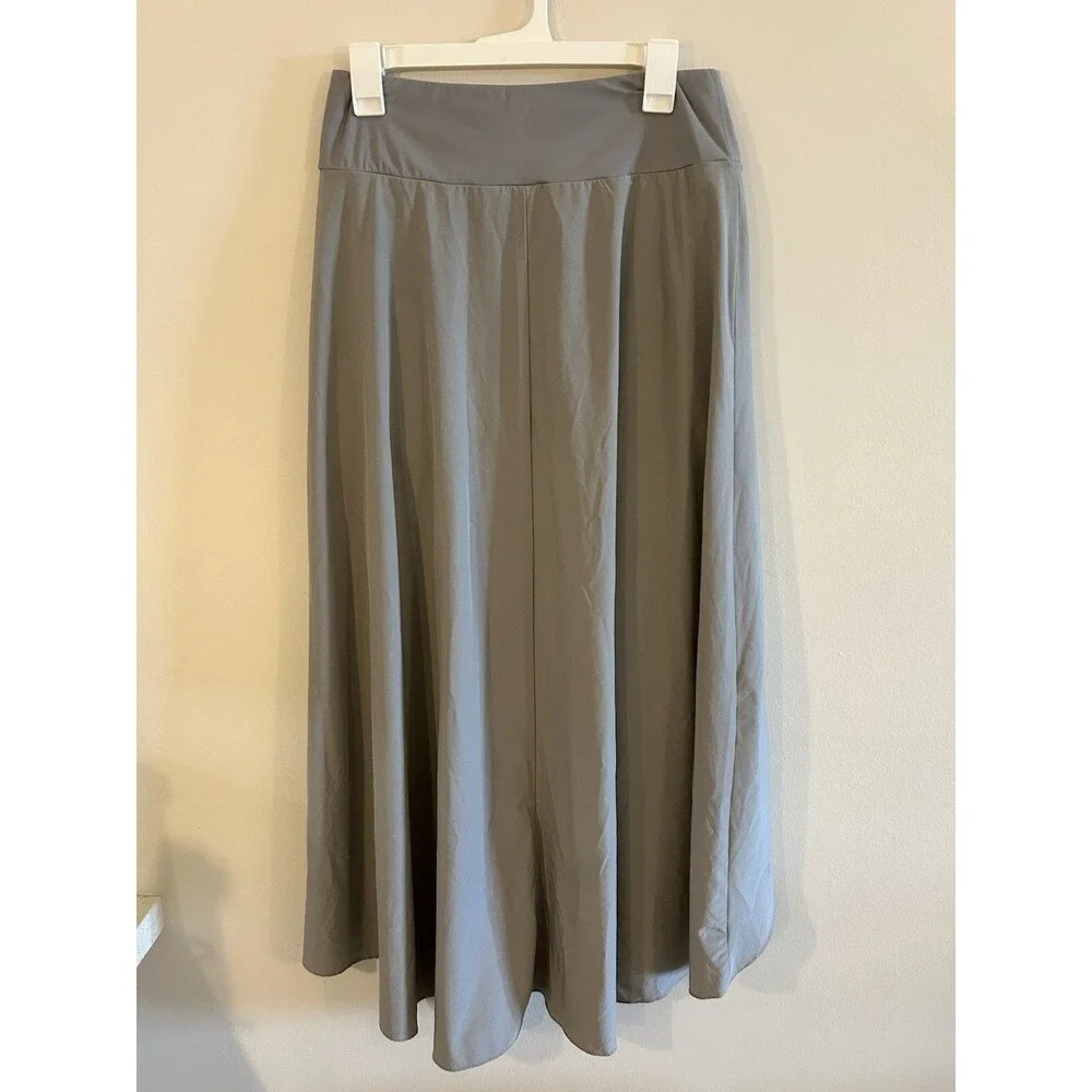 Halara Breezeful High Waisted High Low Ruffle 2-in-1 Flowy Skirt Size M Gray